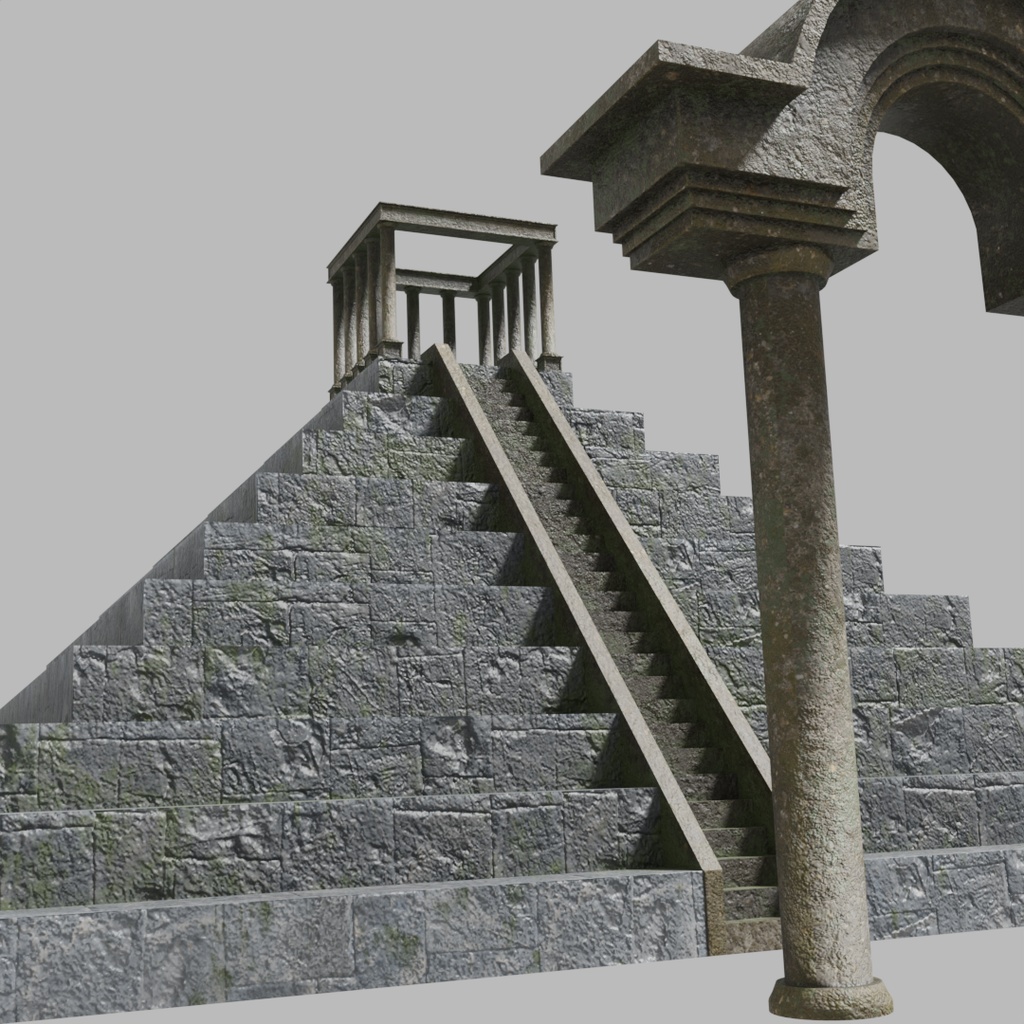 【ワールド】海底遺跡【建物セット】