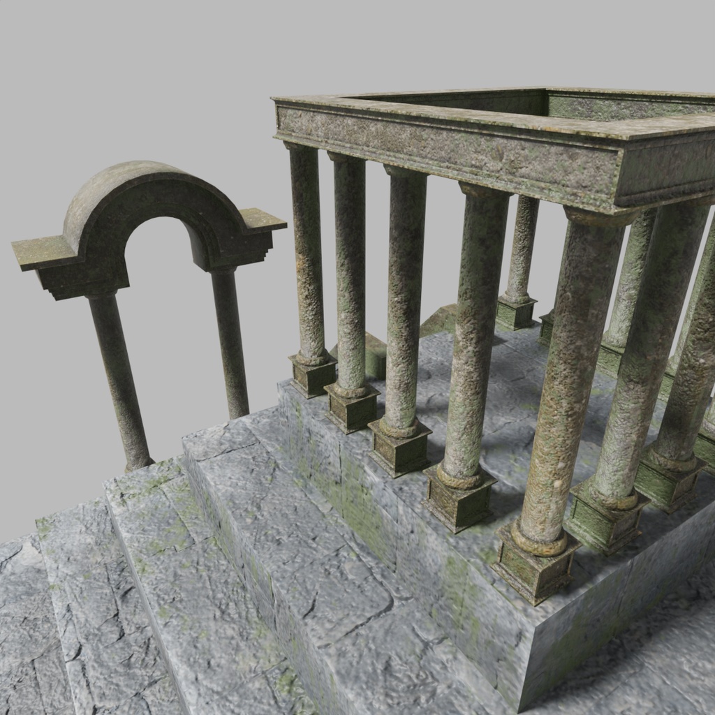 【ワールド】海底遺跡【建物セット】