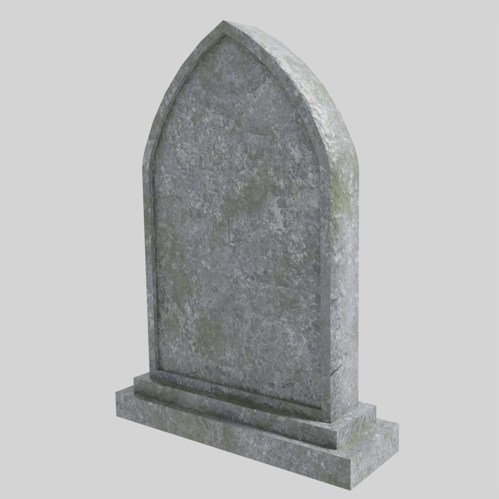 【ワールド小物】遺跡にありそうな石碑