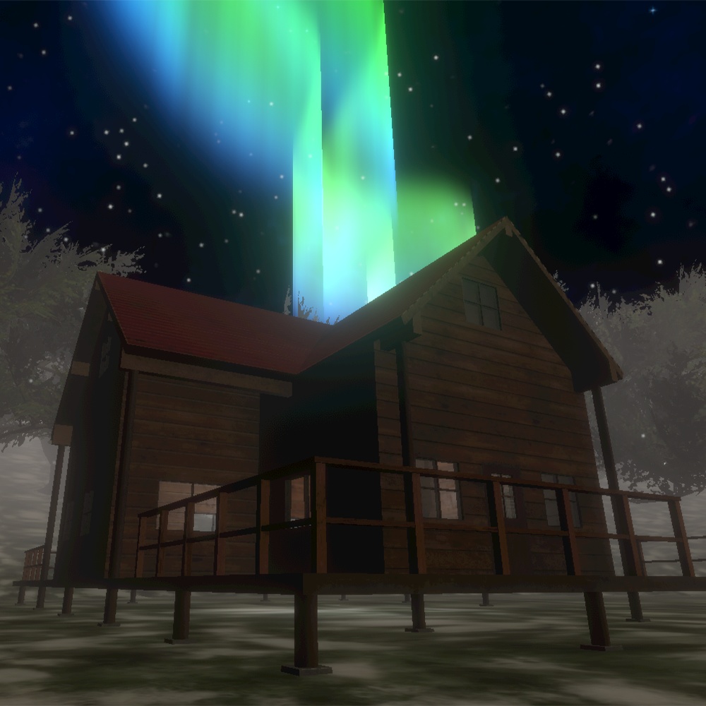 【ワールド】ぬくもりのログハウス【建物・家具セット】