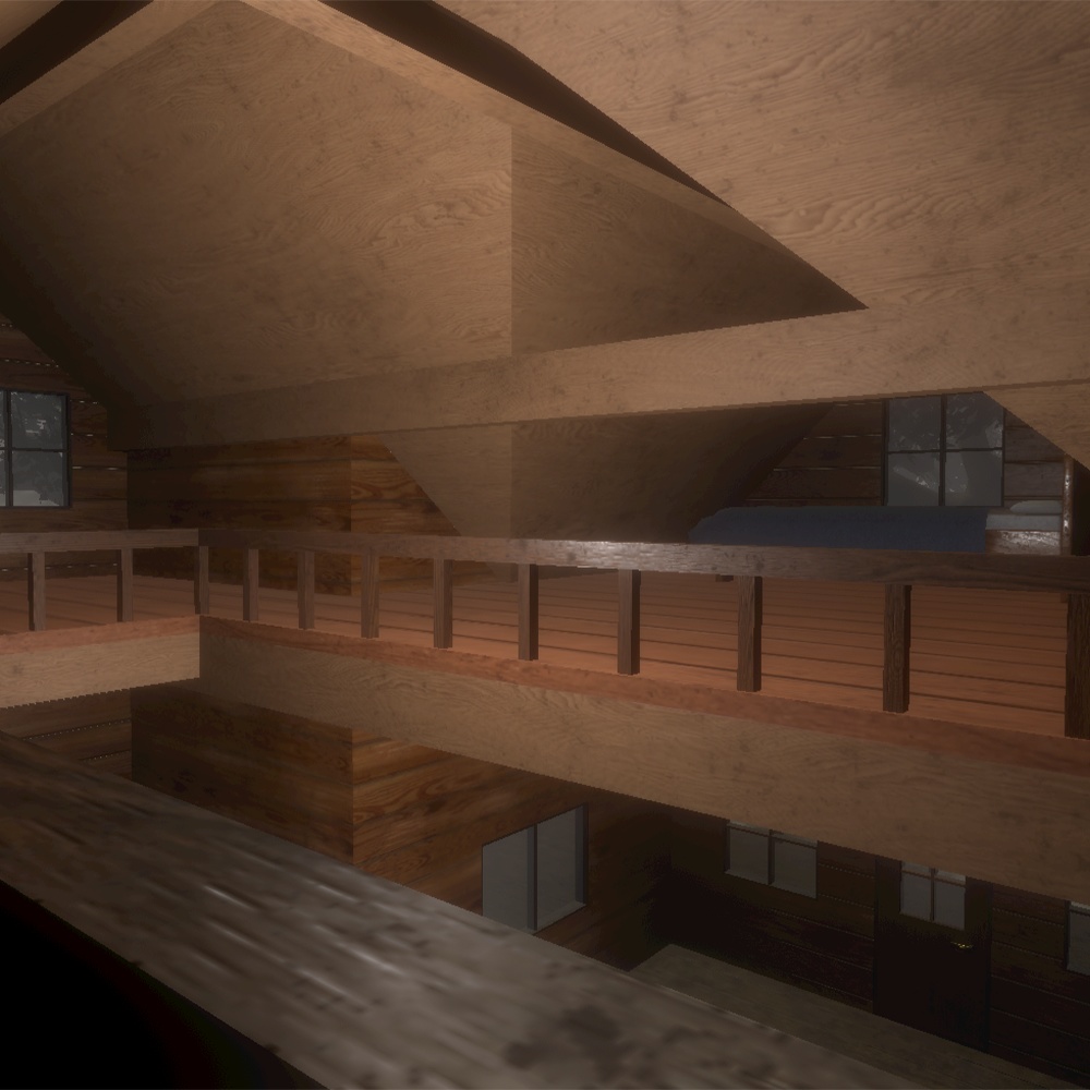 【ワールド】ぬくもりのログハウス【建物・家具セット】