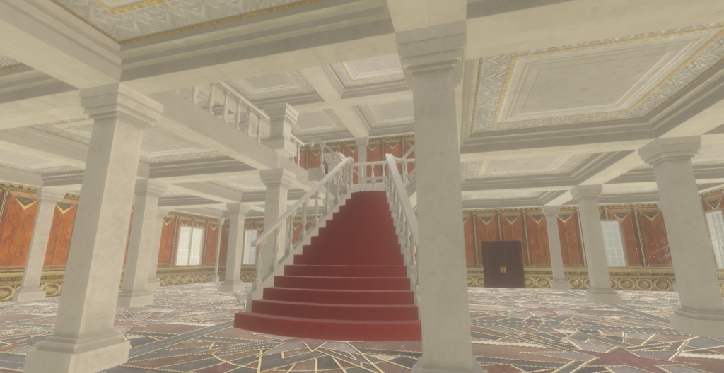 【ワールド】白亜の洋館【建物パーツセット】