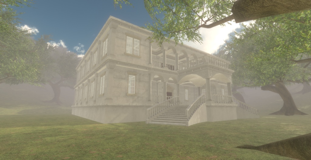 【ワールド】白亜の洋館【建物パーツセット】