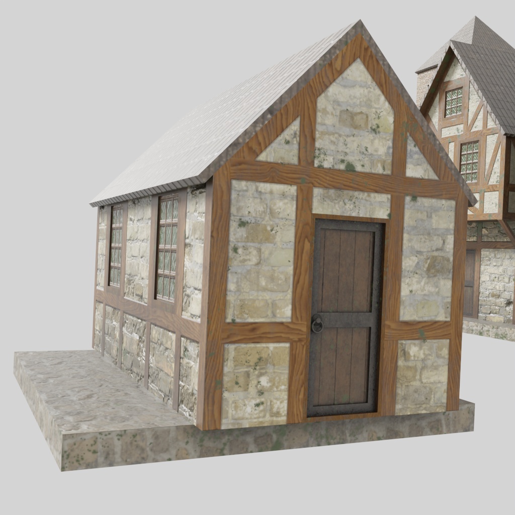 【ワールド】中世ヨーロッパ街【建物パーツセット】