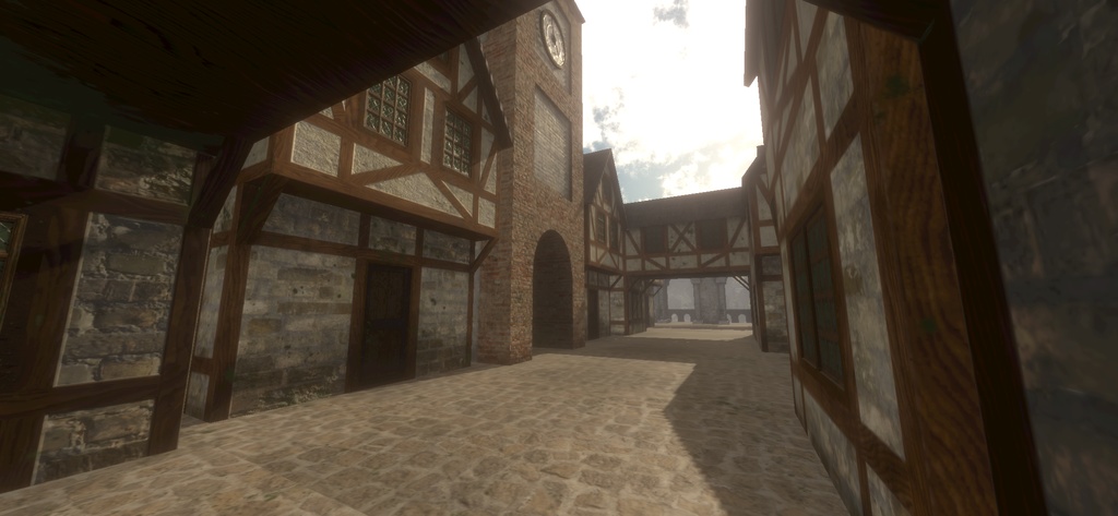 【ワールド】中世ヨーロッパ街【建物パーツセット】