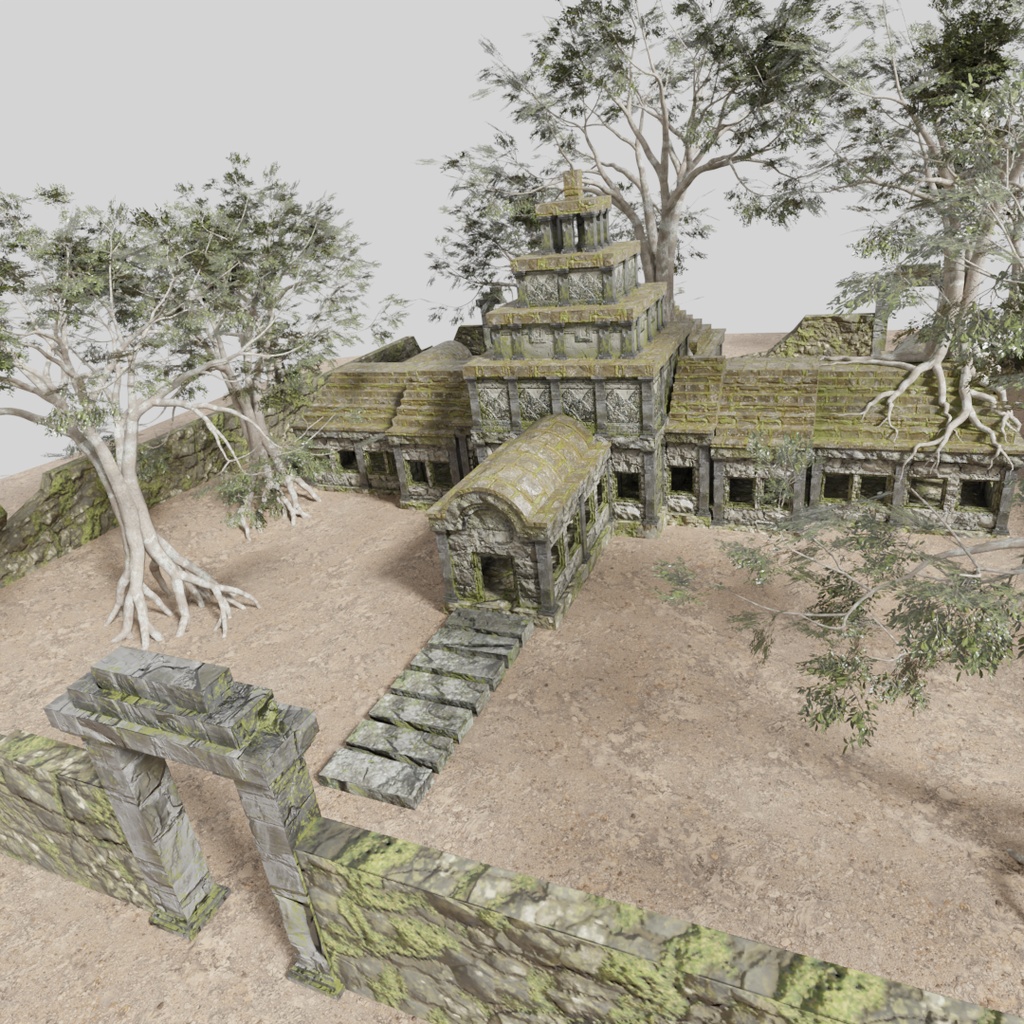 【ワールド】浸食された遺跡【土地建物セット】