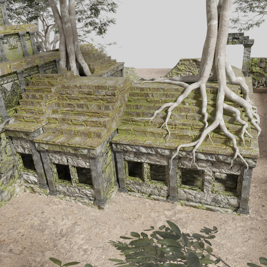 【ワールド】浸食された遺跡【土地建物セット】