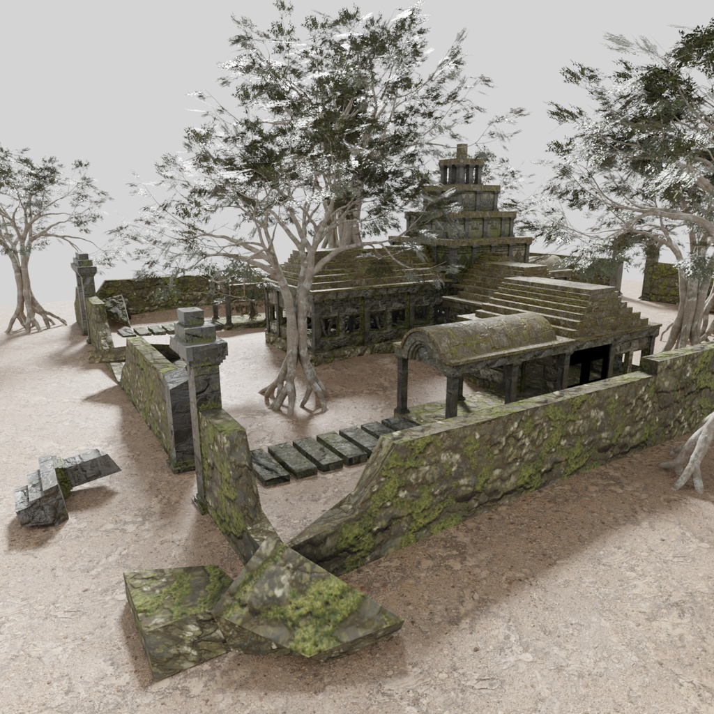 【ワールド】浸食された遺跡【土地建物セット】