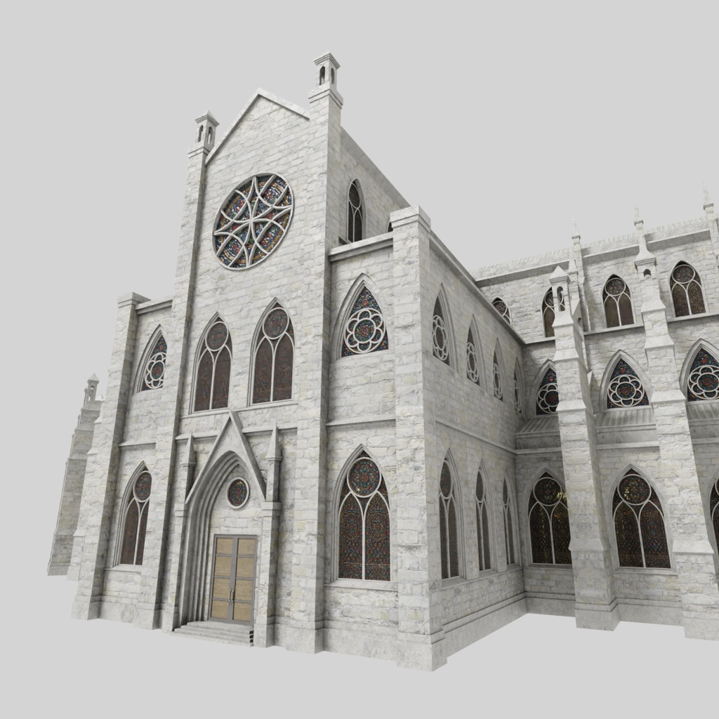 【ワールド】夢幻の大聖堂【建物パーツセット】