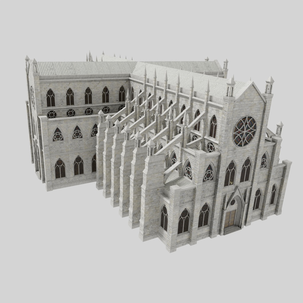 【ワールド】夢幻の大聖堂【建物パーツセット】