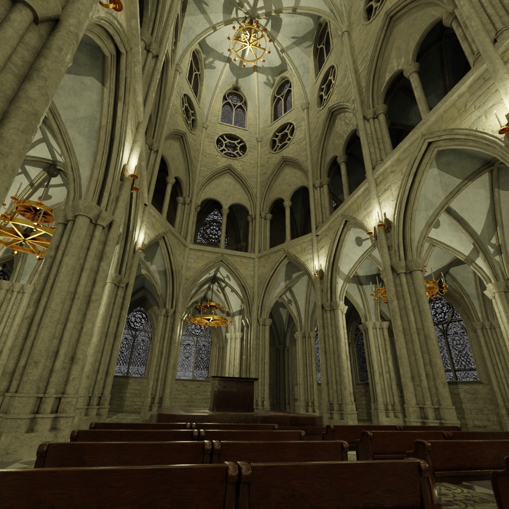 【ワールド】夢幻の大聖堂【建物パーツセット】