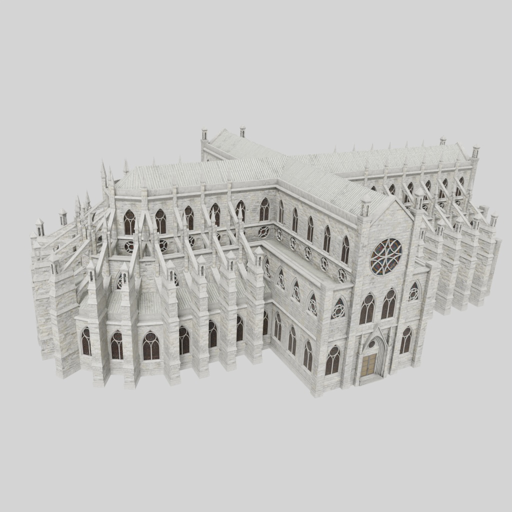 【ワールド】夢幻の大聖堂【建物パーツセット】