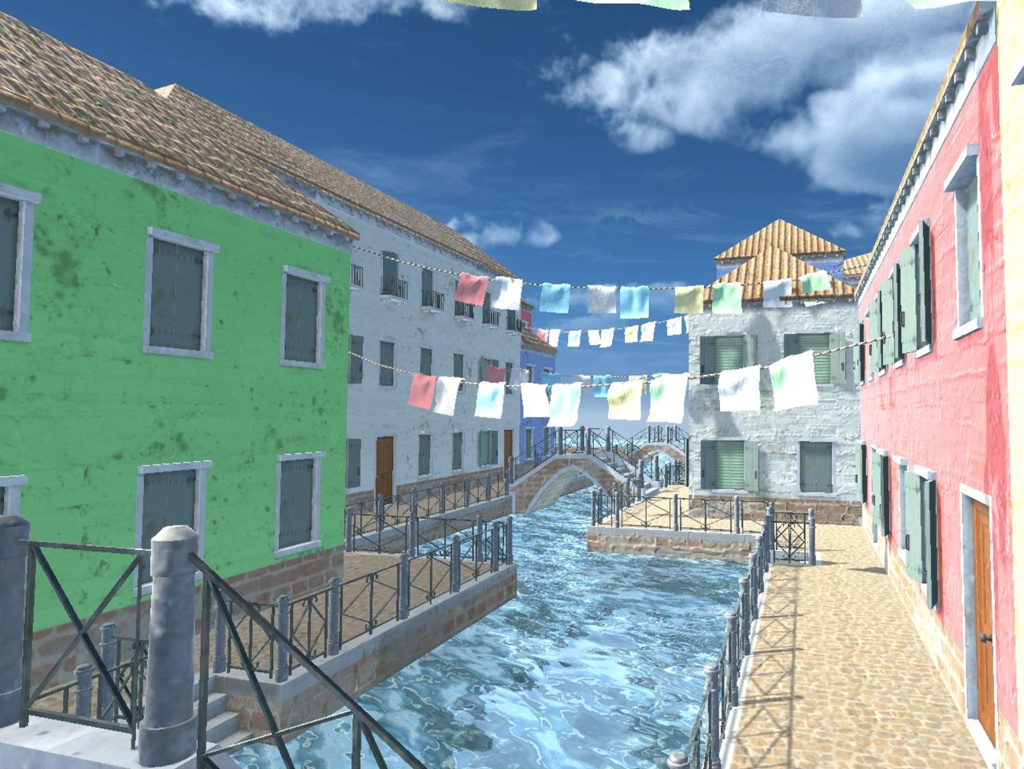 【ワールド】水の都【建物パーツセット】