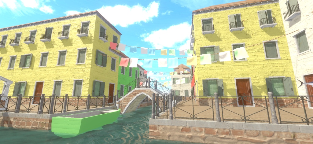 【ワールド】水の都【建物パーツセット】