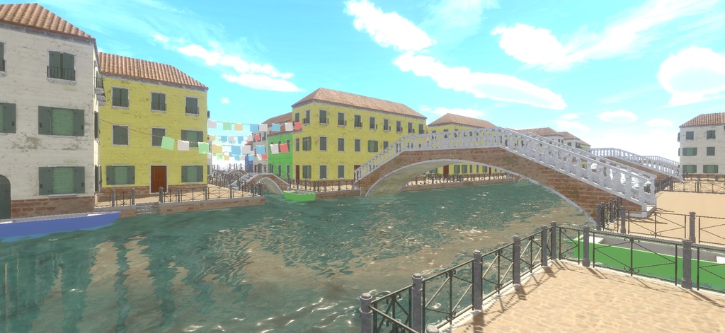 【ワールド】水の都【建物パーツセット】