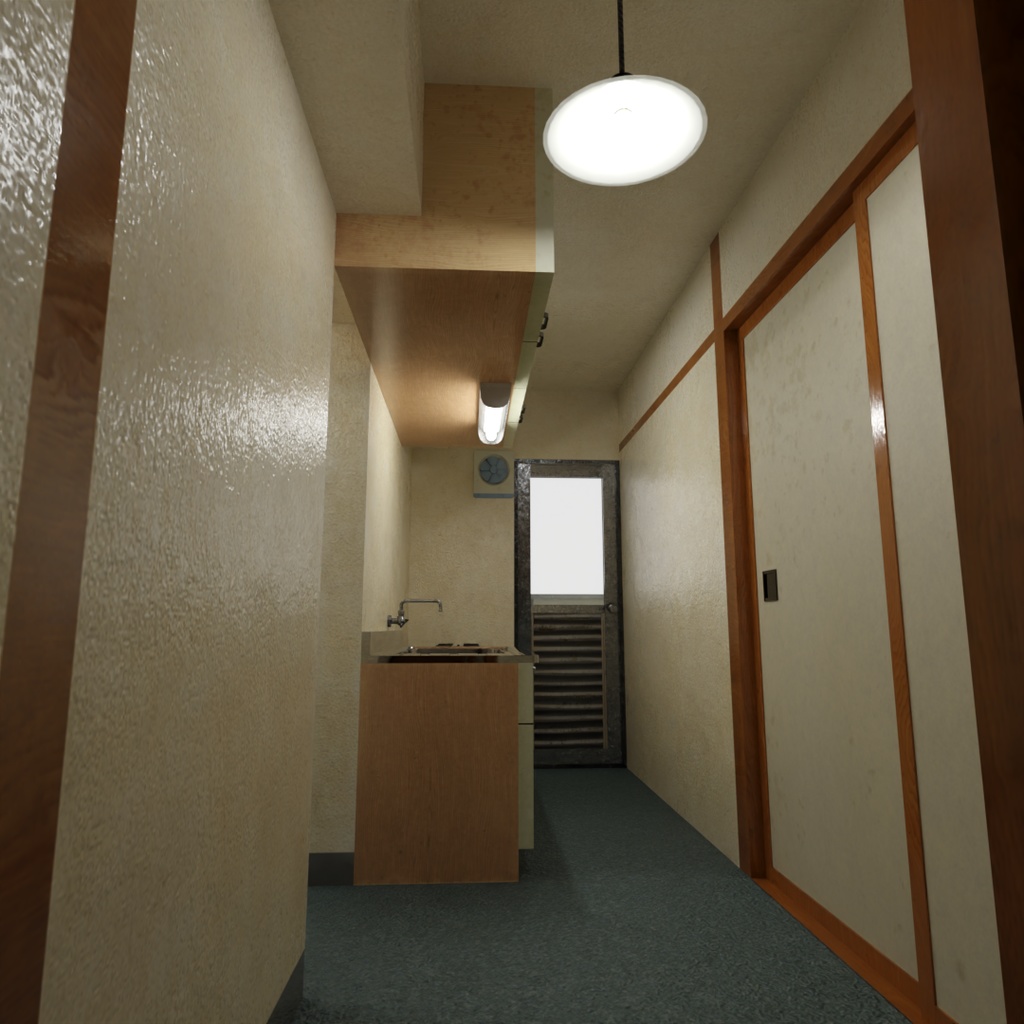 【ワールド】ノスタルジック団地【建物パーツセット】