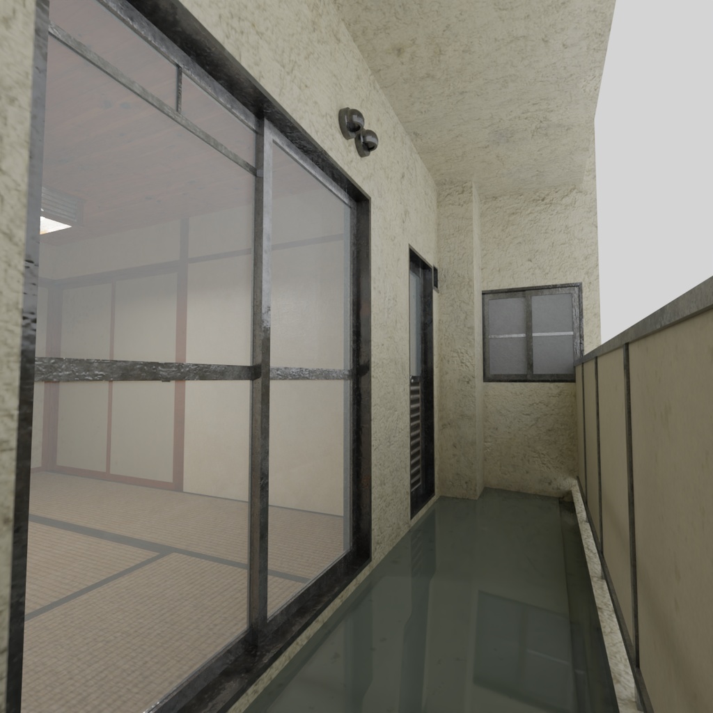 【ワールド】ノスタルジック団地【建物パーツセット】