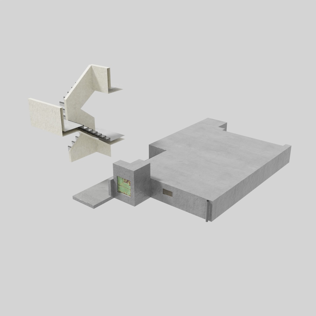 【ワールド】ノスタルジック団地【建物パーツセット】