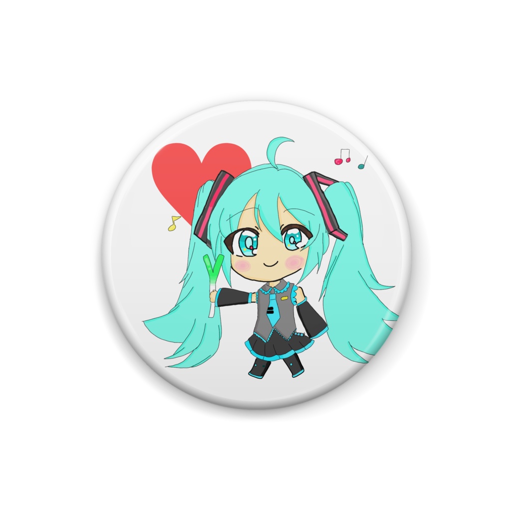 初音ミク缶バッジ