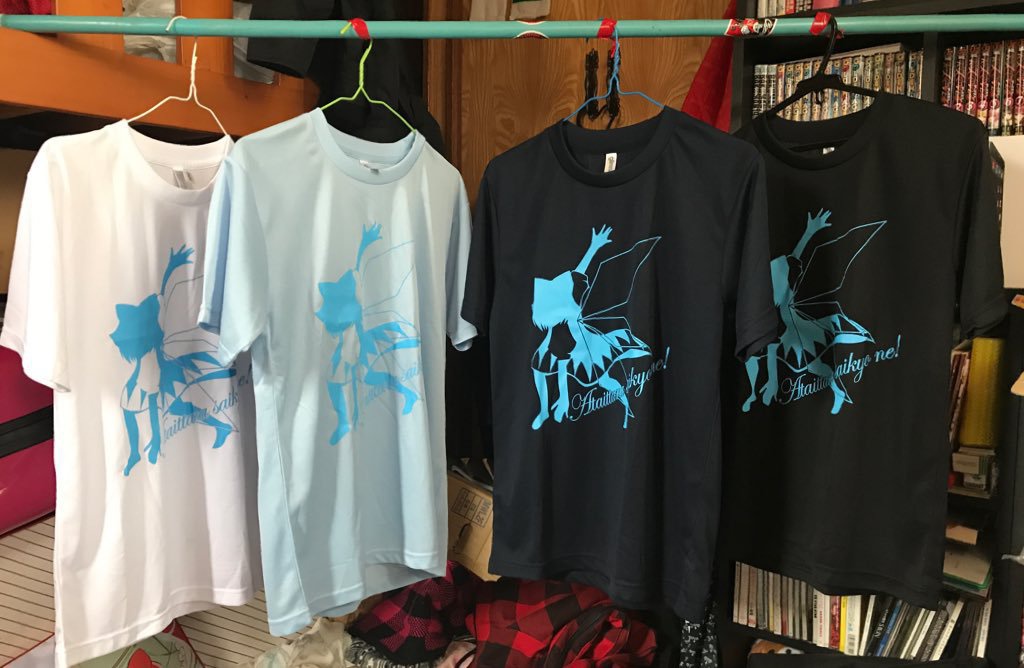 【完売】#チルノ影絵Tシャツ