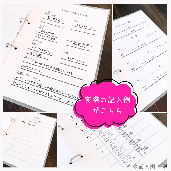 【PDF印刷専用】フェレット(小動物用)オプション表紙|うちの子健康管理手帳