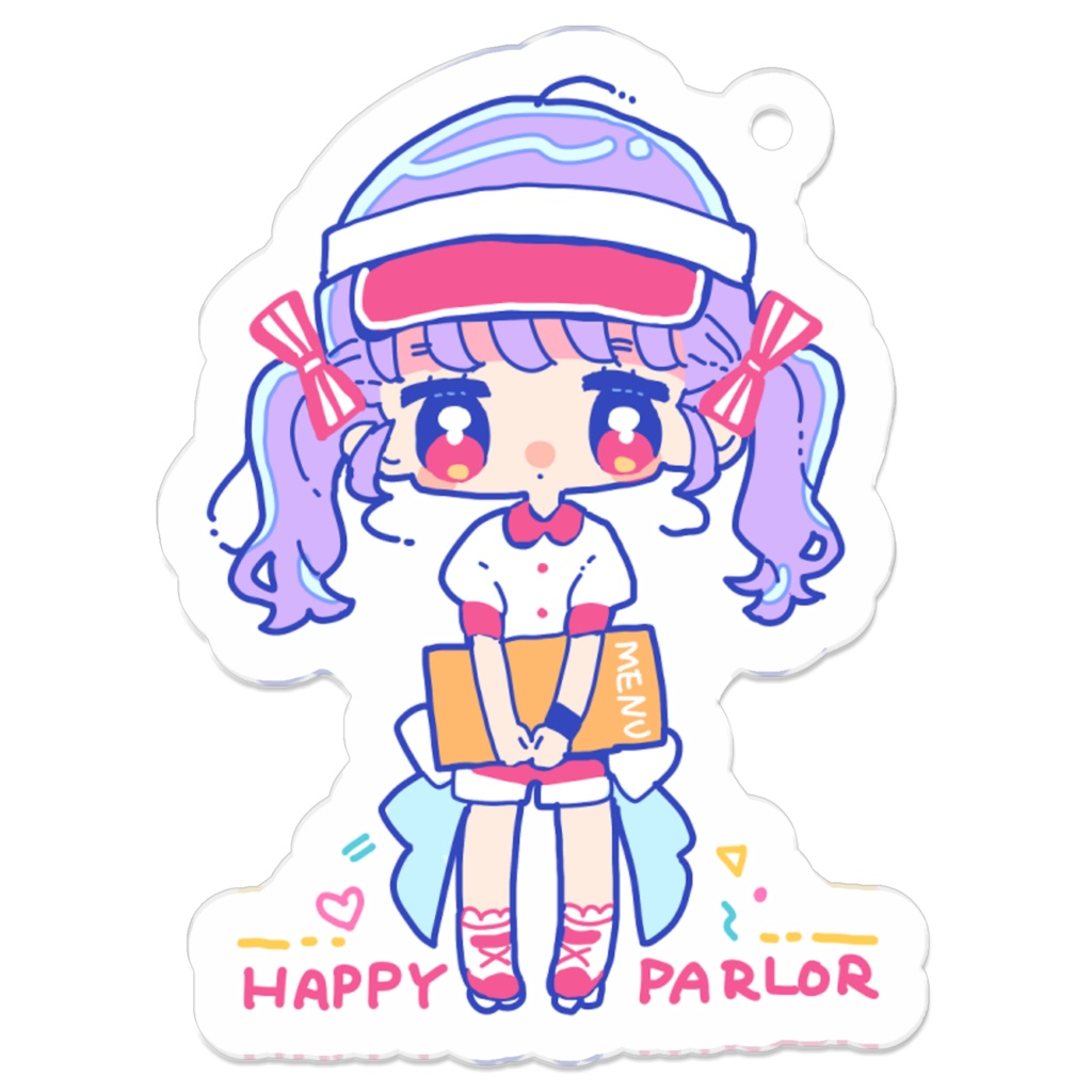 ［ミント］アクリルキーホルダーHAPPY PARLOR