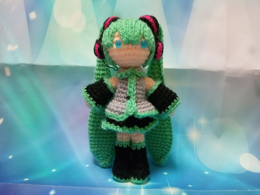 初音ミクあみぐるみ(グリーン)