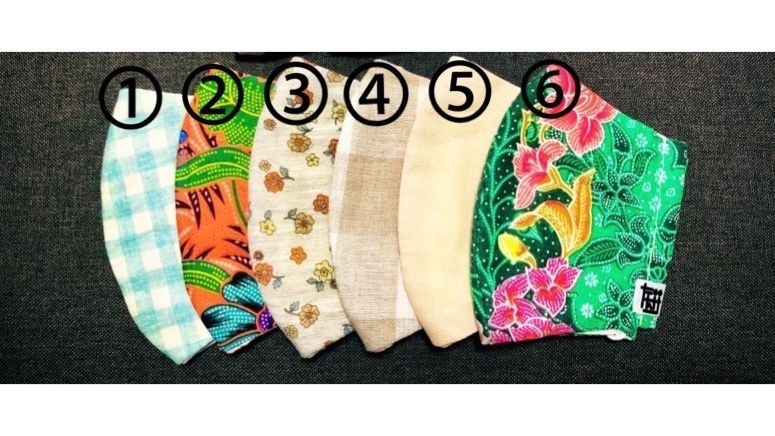 《B》ハンドメイドマスク【オリジナルタグ】