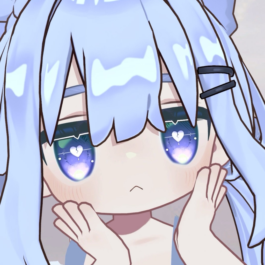 【キプフェル対応】【バラ売りあり】病み心電図風割れハートのアイテクスチャ