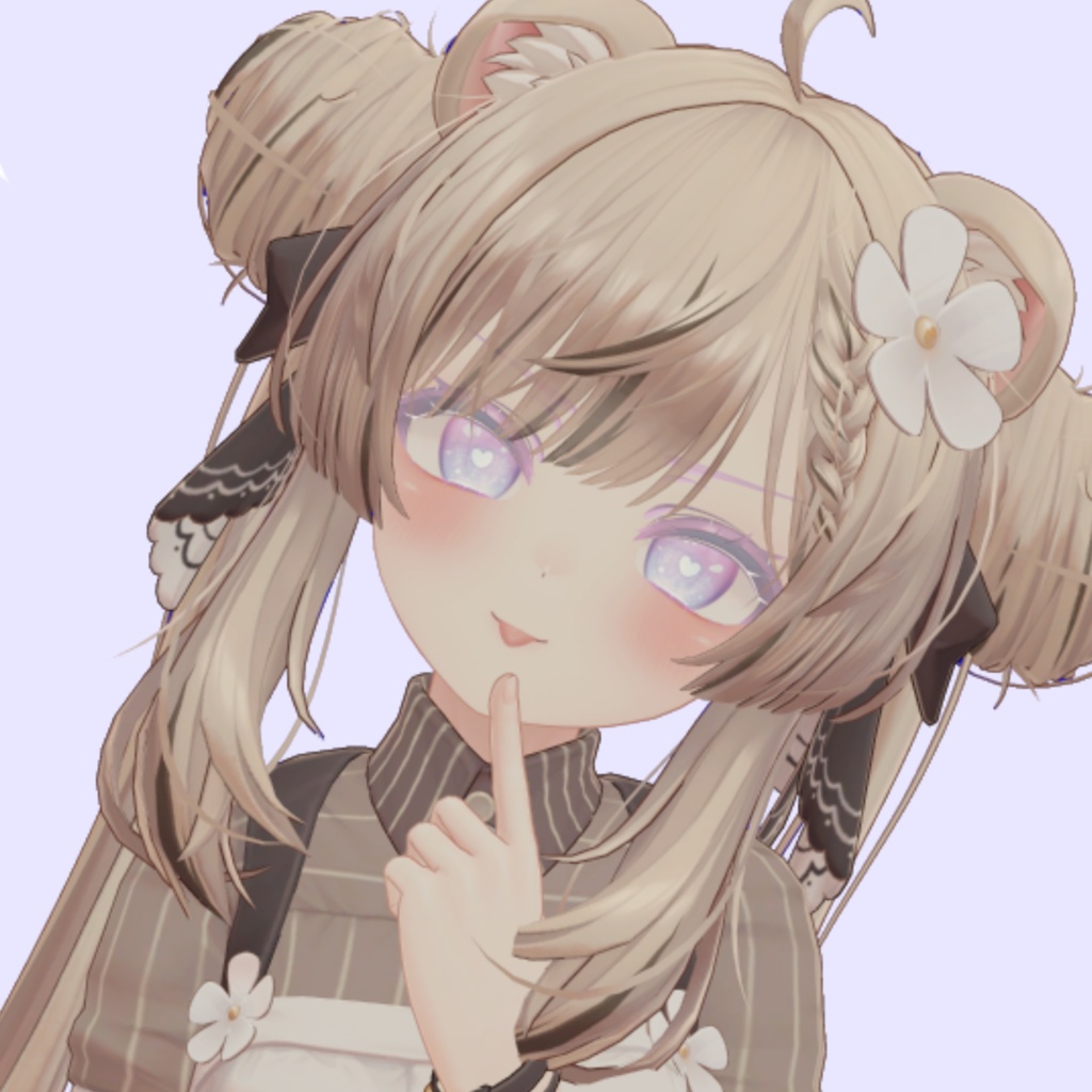 【15アバター対応】♥ゆめかわハート心電図テクスチャ♥