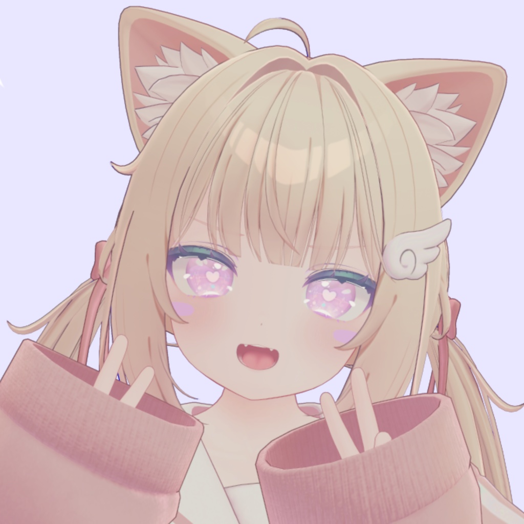 【15アバター対応】♥ゆめかわハート心電図テクスチャ♥