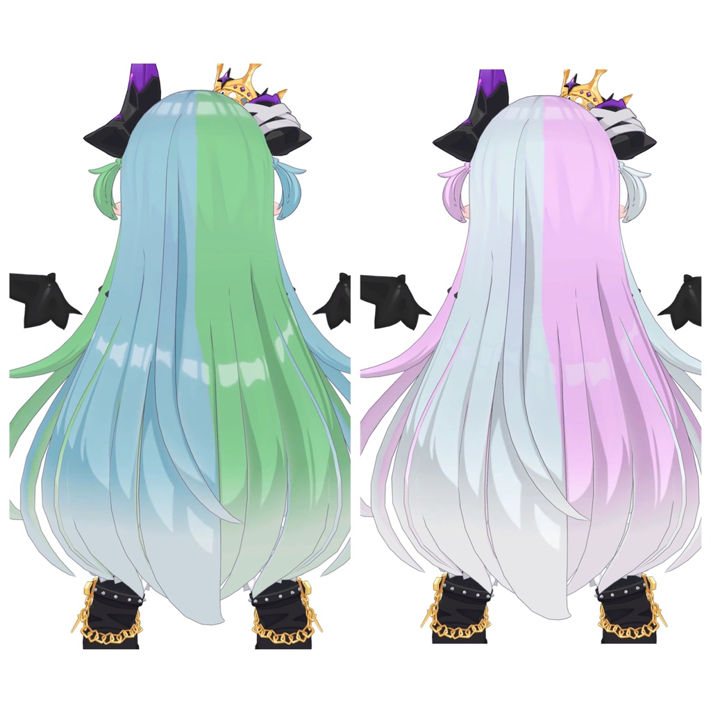 【期間限定600円】【邪竜メルヴィ専用】【8種展開】ツートーンヘアテクスチャ
