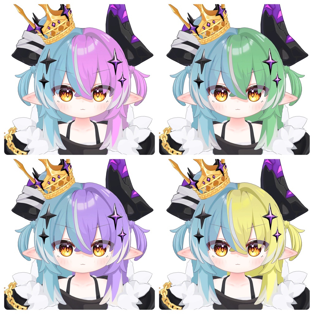 【期間限定600円】【邪竜メルヴィ専用】【8種展開】ツートーンヘアテクスチャ