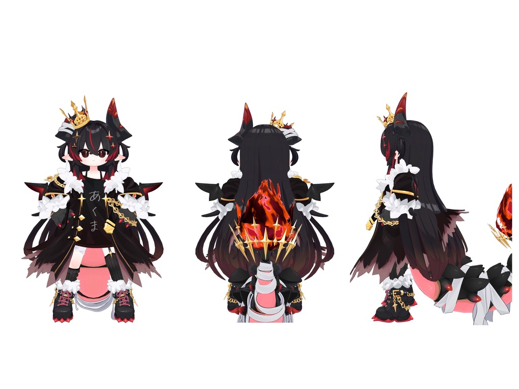 【邪竜メルヴィ専用】【無料あり】天使×悪魔風テクスチャセット