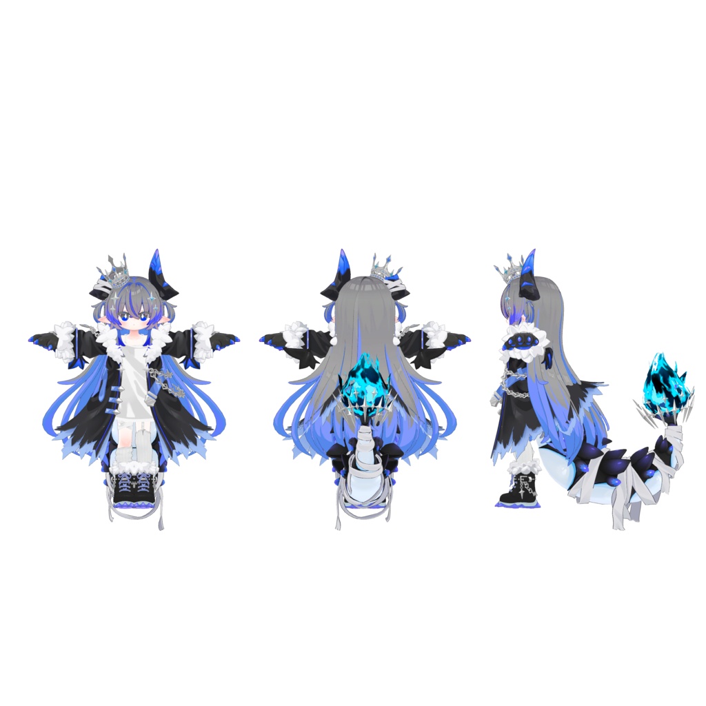 【邪竜メルヴィ専用】【5色展開】モノクロ×ビビットテクスチャセット
