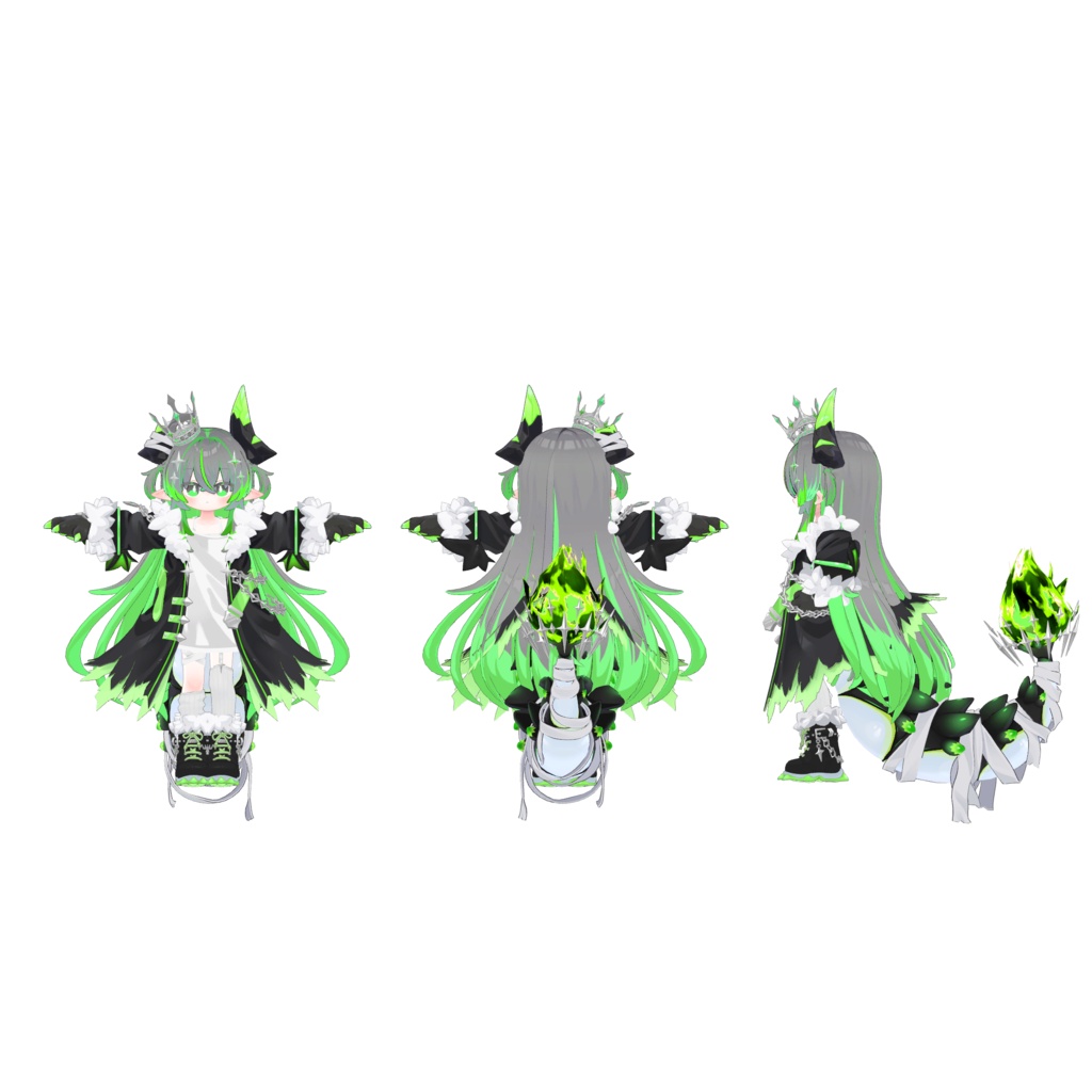 【邪竜メルヴィ専用】【5色展開】モノクロ×ビビットテクスチャセット
