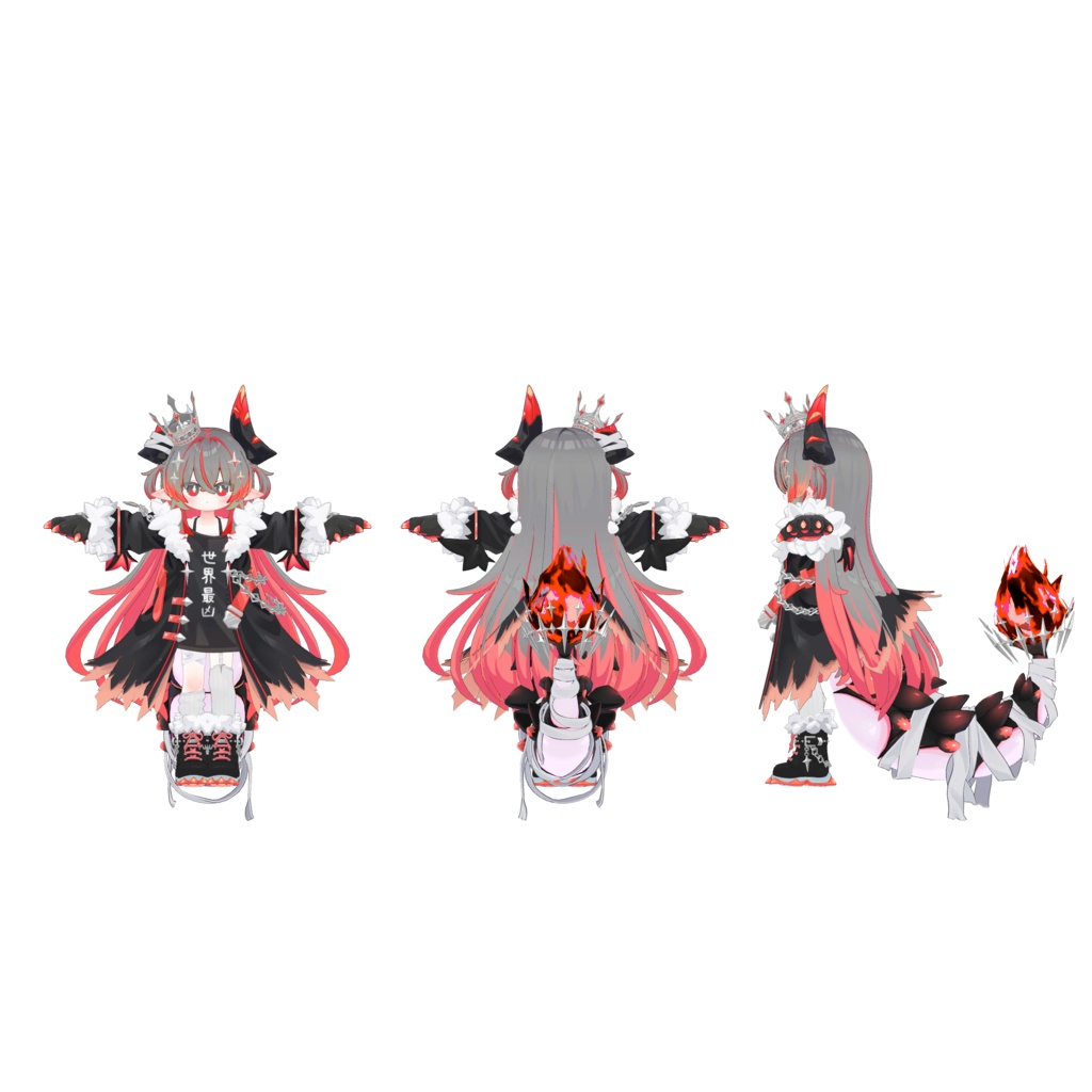 【邪竜メルヴィ専用】【5色展開】モノクロ×ビビットテクスチャセット