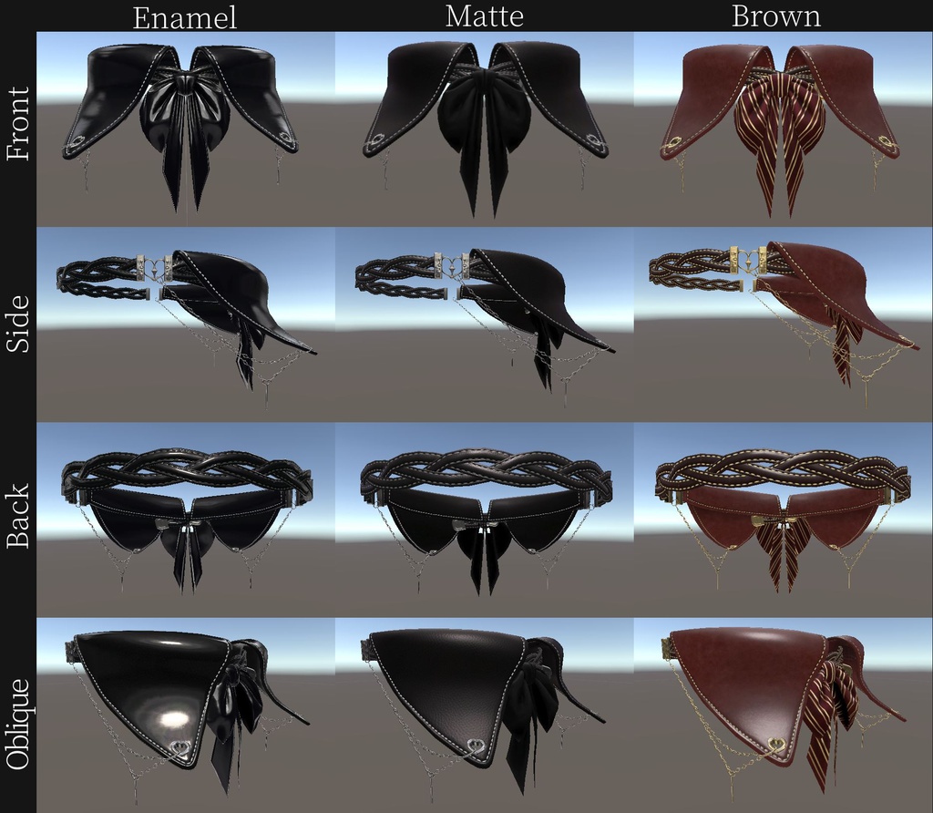 チェインドカラーチョーカー 。.・*♡*・.。 Chained Collar Choker