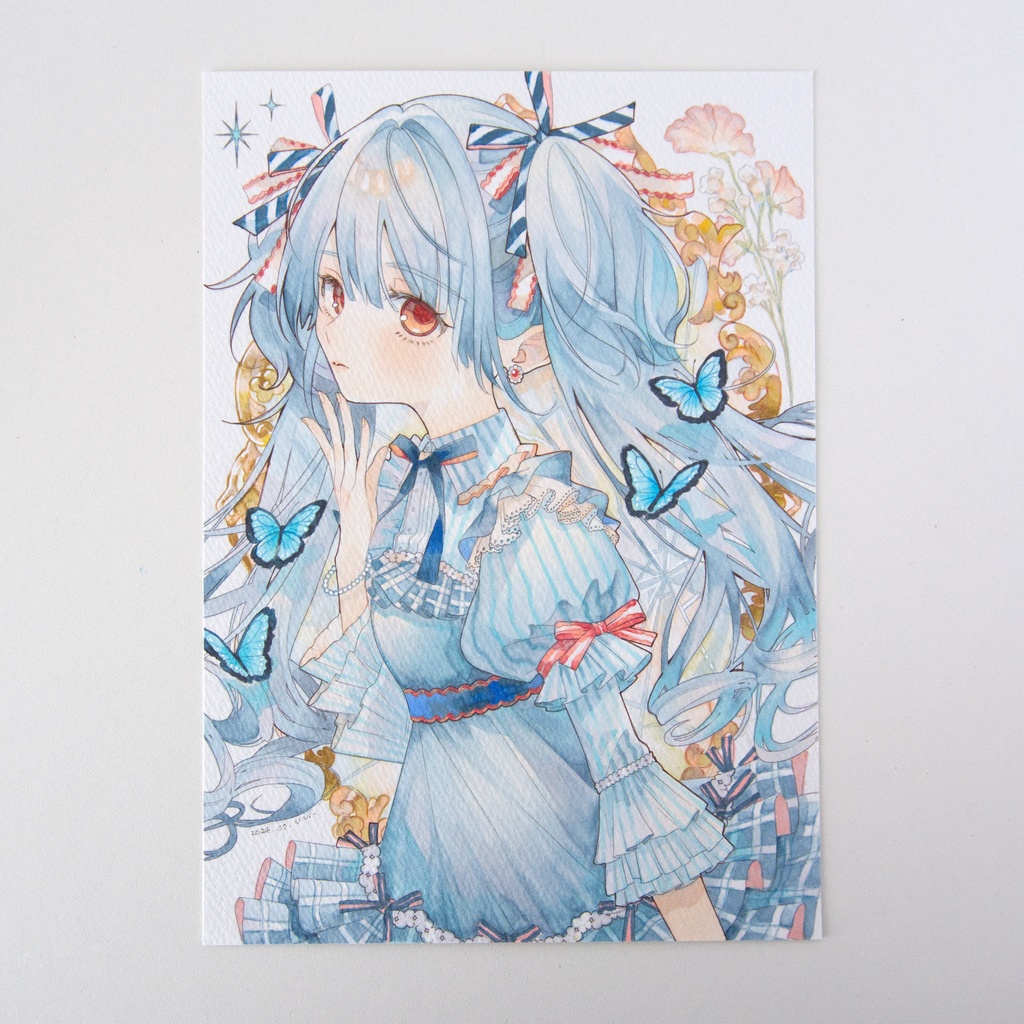 販売終了┊【Ohuhuイラストマーカー】Morpho┊フレームレス原画