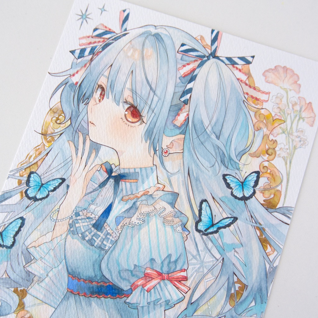 販売終了┊【Ohuhuイラストマーカー】Morpho┊フレームレス原画