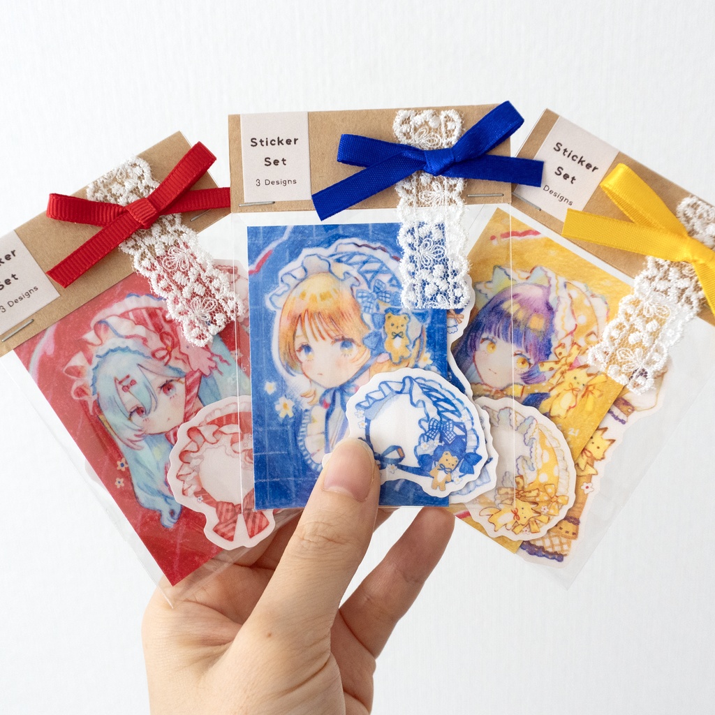 【新作】Primary Palette Girls ステッカー【全3種】
