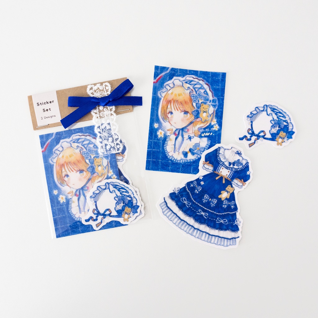 【新作】Primary Palette Girls ステッカー【全3種】