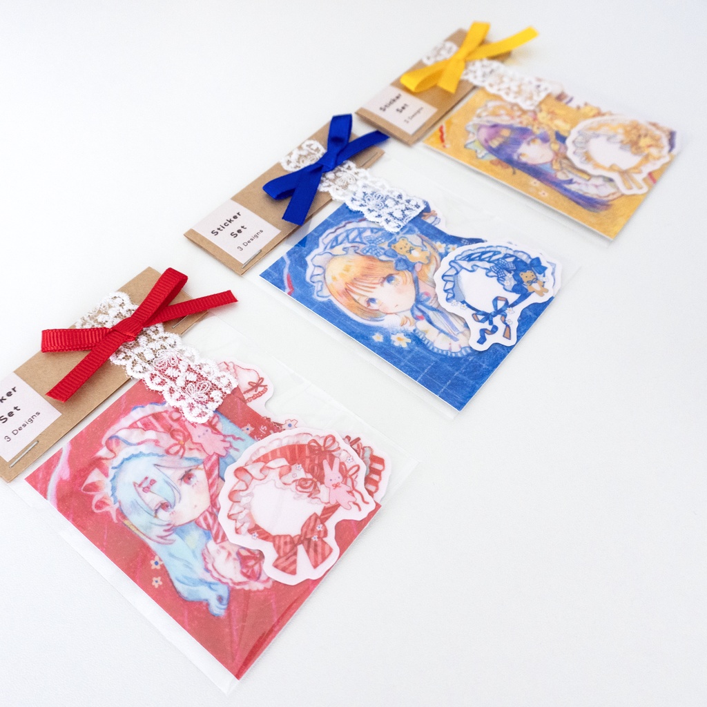 【新作】Primary Palette Girls ステッカー【全3種】