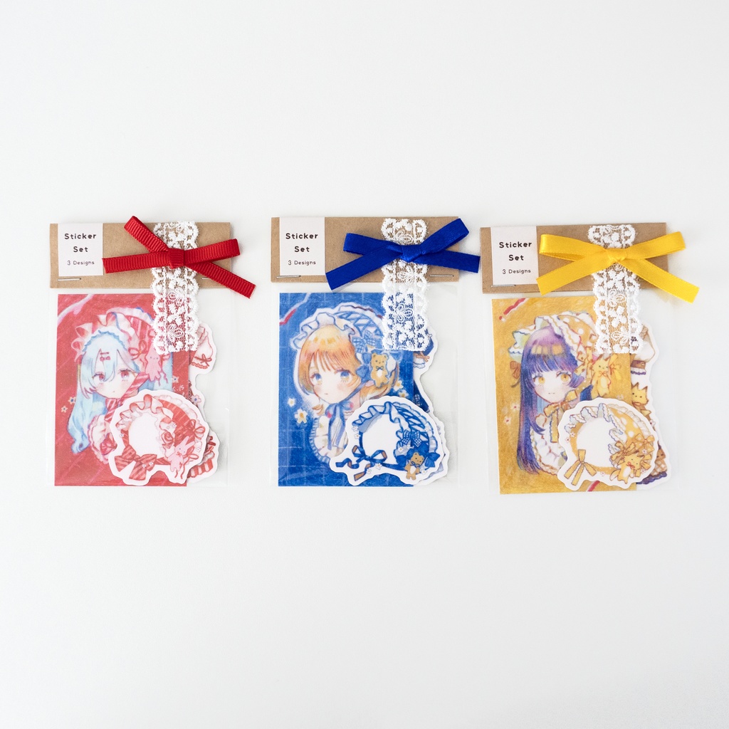 【新作】Primary Palette Girls ステッカー【全3種】