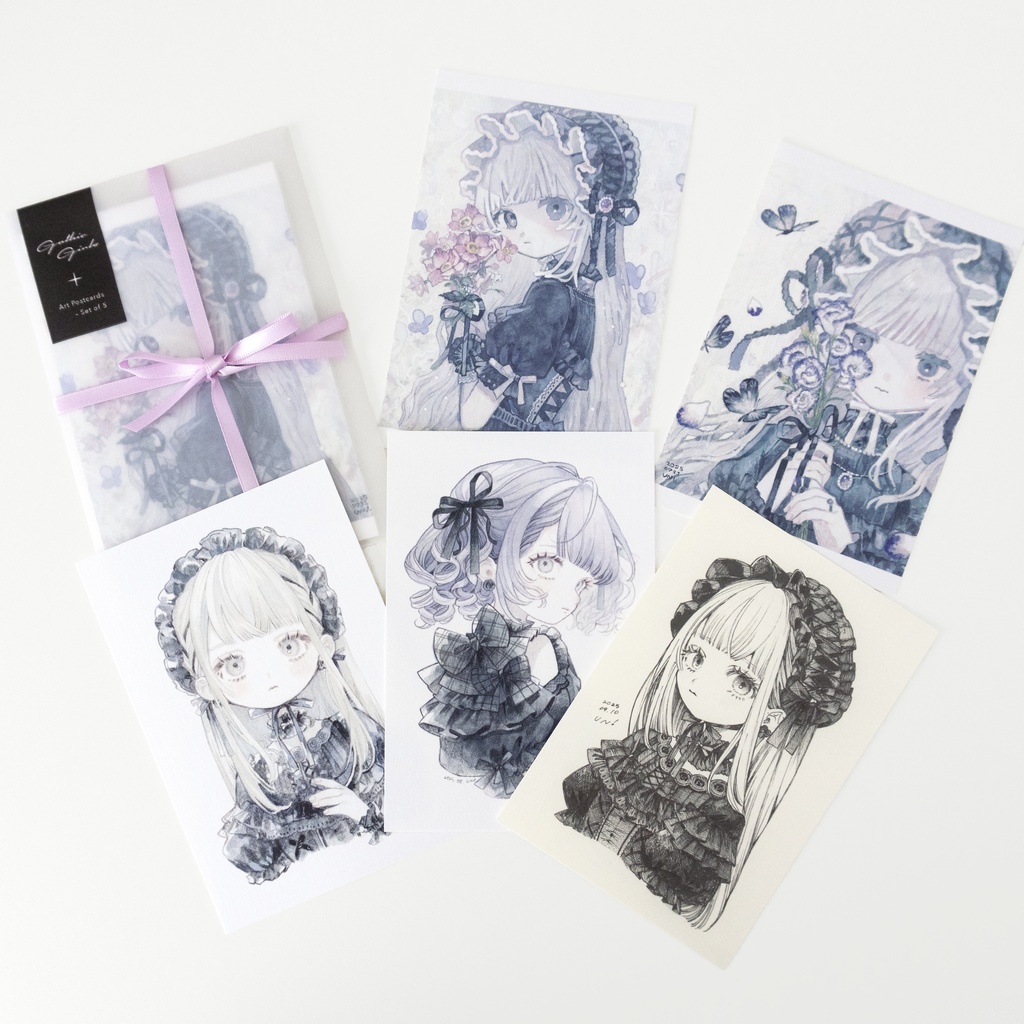 【新作】Gothic Girls ポストカードセット【5枚入り】