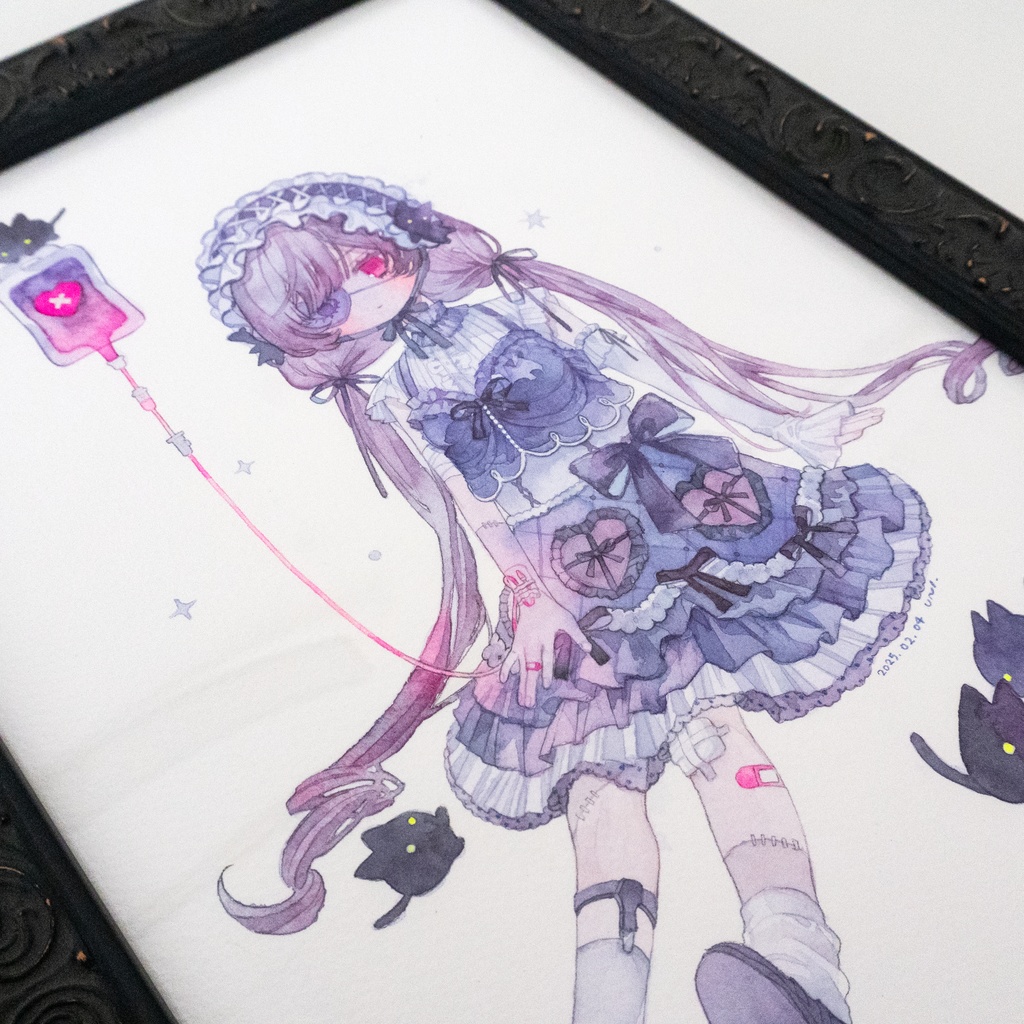 【透明水彩】愛で縫い合わせて┊原画