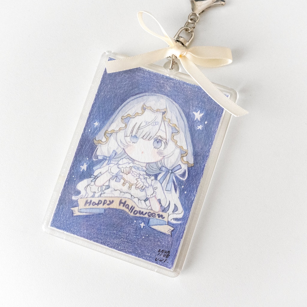 【アクリルガッシュ】おばけちゃん┊原画キーホルダー