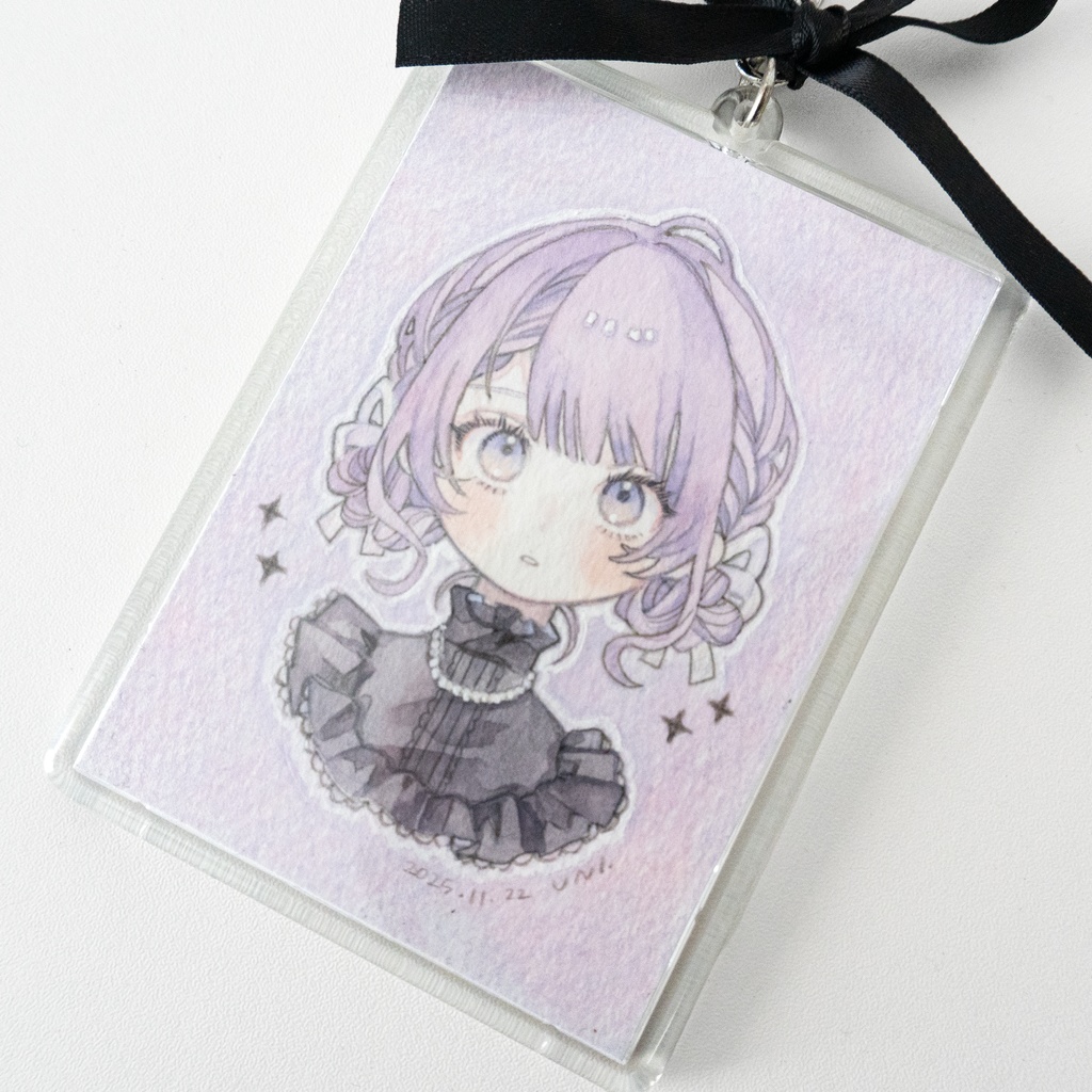 【アクリルガッシュ】心┊原画キーホルダー