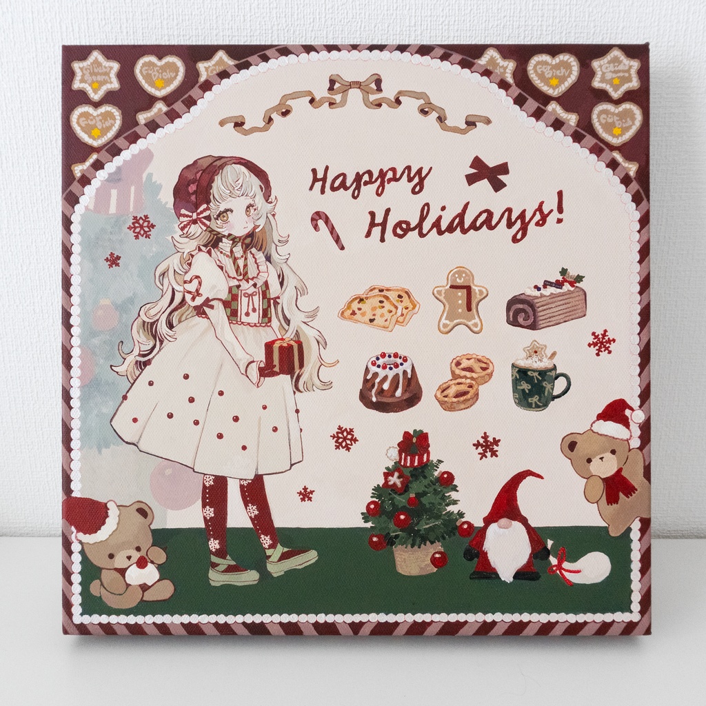 1月31日(土)まで【アクリルガッシュ】Little sweet Christmas┊原画