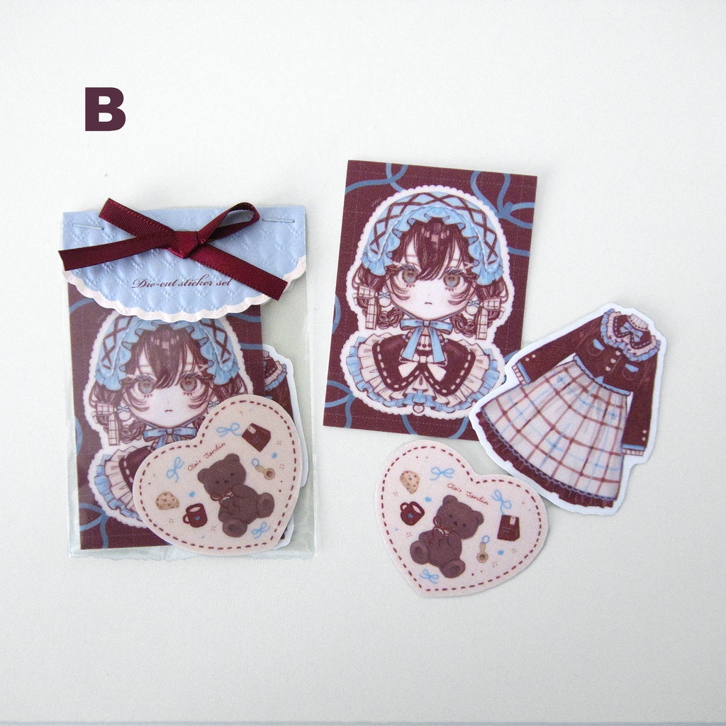 【新作】Chocolat Girls ステッカーセット【全2種】